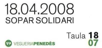 Sopar Solidari Nit de la Vegueria