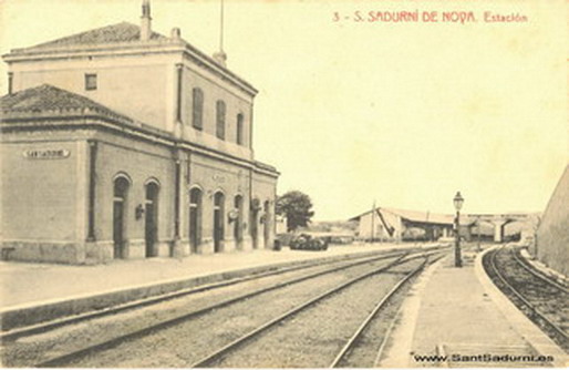 S. SADURNÍ DE NOYA. Estación (Font: www.santsadurni.es)